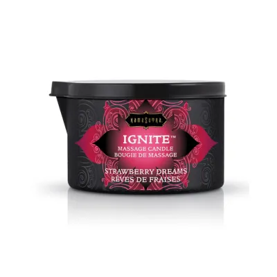Kama Sutra Ignite Massage Candle Strawberry 6 Oz