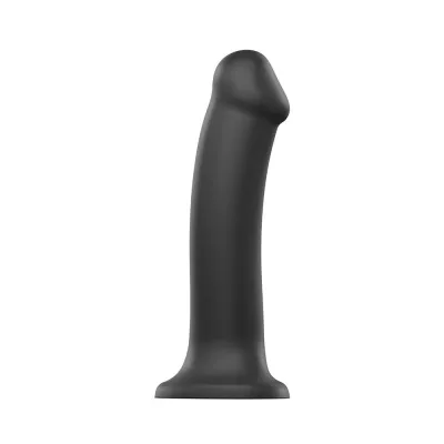 Strap On Me Silicone Dual Density Bendable Dildo XLarge Black 7 5 Inch