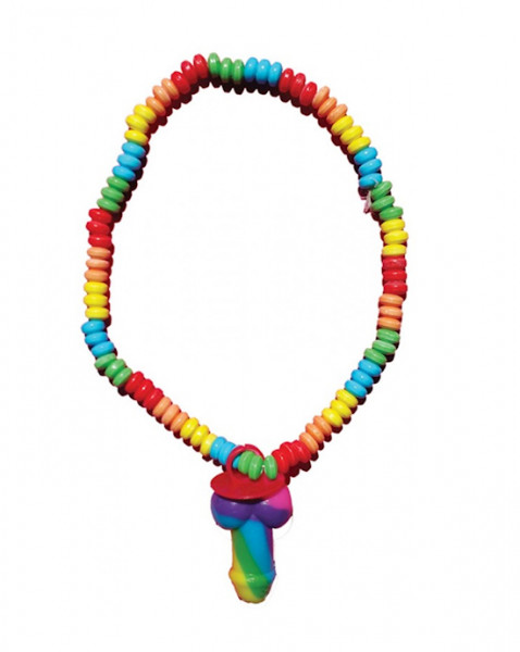 Rainbow Cock - Stretchy Candy Necklace