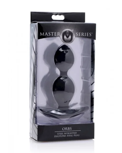 Orbs Steel Weighted Duotone Silicone Anal Plug