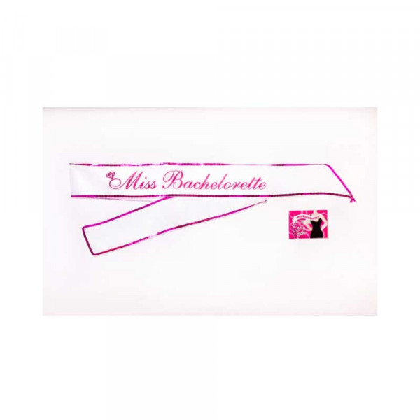 Miss Bachelorette Sash Hot Pink