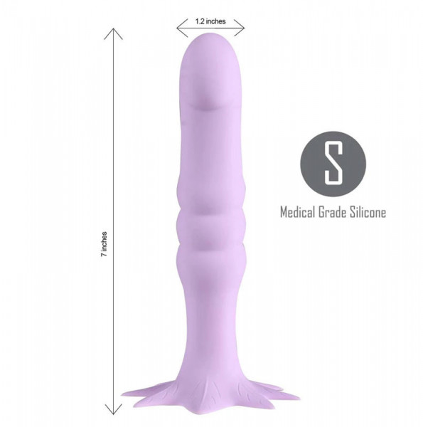 Maia Dazey Purple 17.8 cm Silicone Dong