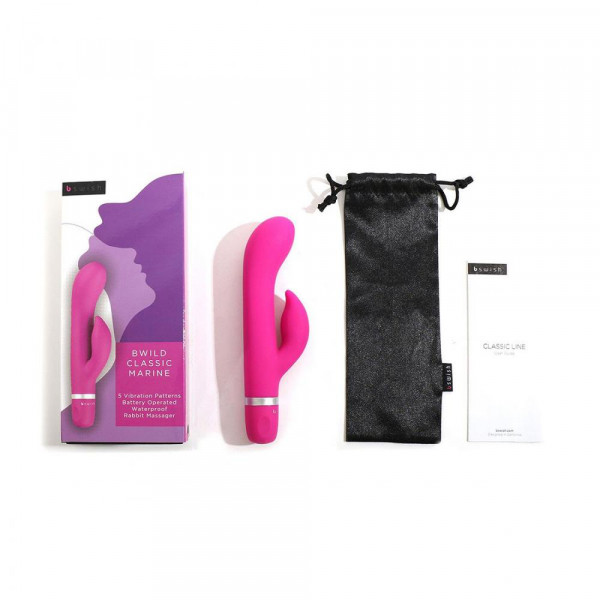 B Swish Bwild Classic Marine Rabbit Vibrator - Cerise