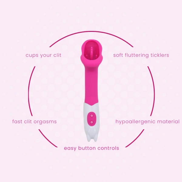 Silicone Oral Stimulating Clit Vibrator