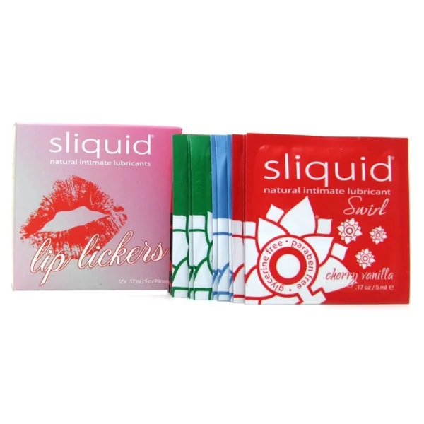 Sliquid Lip Lickers Lube Cube | .17oz 12-Pack