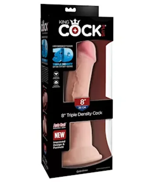 Triple Density 8 Inch Cock - Flesh — image 14 of 14