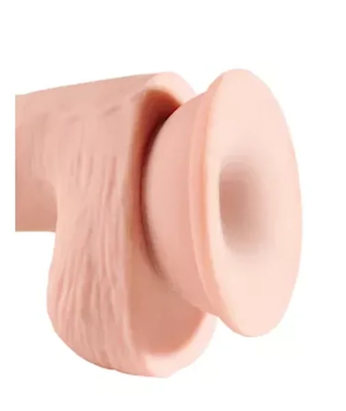 Triple Density 5 Inch Cock With Balls - Flesh - 5 Inch — image 13 of 14
