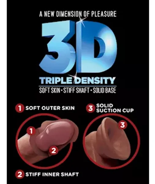 King Cock Plus Triple Density Cock - 6 Inch  - Brown - 6 Inch — image 8 of 12