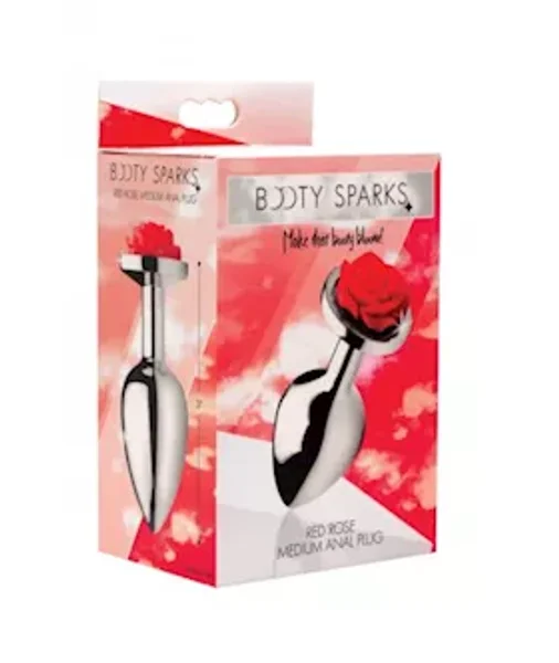 Rose Flower Anal Plug - Medium - Rose - 3.5 Inch — image 8 of 8