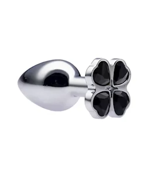 Kink Range Flower Gem Butt Plug - 2.8 Inch - Black - Small — image 2 of 2