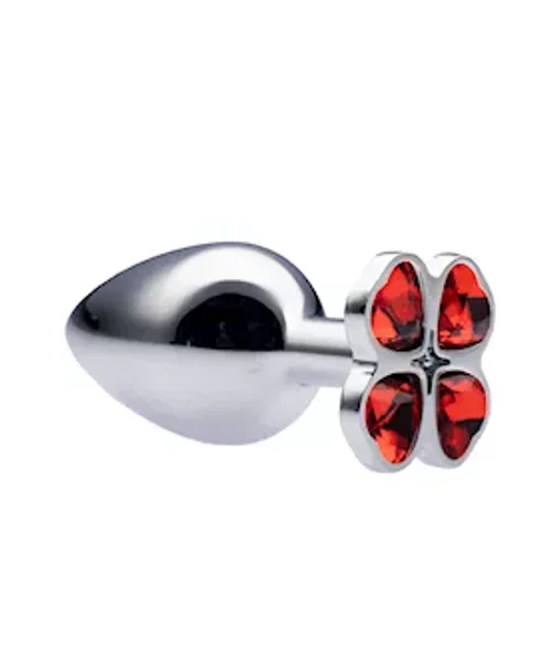 Kink Range Flower Gem Butt Plug - 3.2 Inch - Red - Medium — image 4 of 6