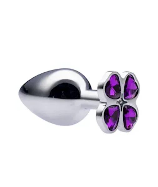 Kink Range Flower Gem Butt Plug - 3.2 Inch - Purple - Medium — image 5 of 10