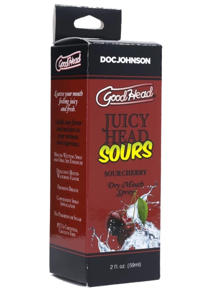 GoodHead Juicy Head Sours Dry Mouth Spray 2 oz By Doc Johnson - Sour Watermelon