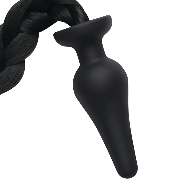 WhipSmart 4.5 Inch Black Pony Tail Plug — image 5 of 6