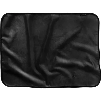 Fascinator Mini Throw Moisture Proof Sensual Blanket Microvelvet Black 36 x 26