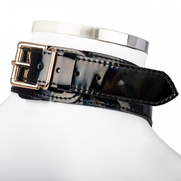 Bondara Luxe Pleasure Prism PU Collar And Leash — image 4 of 5