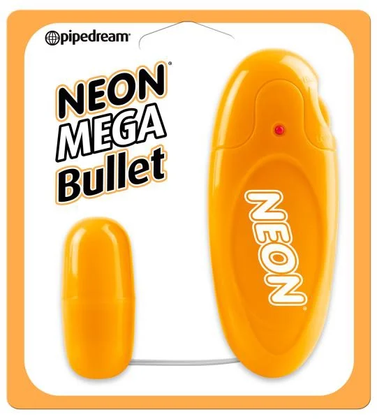 Neon Mega Bullet Vibrator Orange
