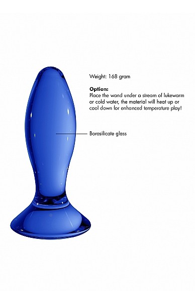 4.5" Follower Glass Butt Plug