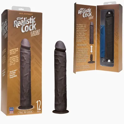 Realistic Cock UR3 12 inch w out Balls Black