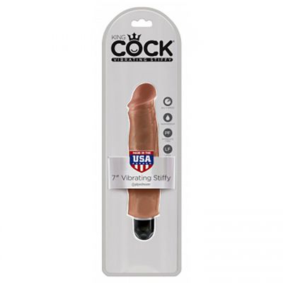 Pipedream King Cock Stiffy Mid Tone Vibrating Dildo 7 Inch