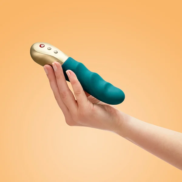 Fun Factory Stronic Petite Mini Pulsator Thrusting Dildo - Deep Sea Blue