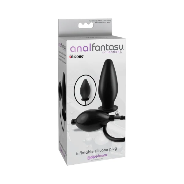 Anal Fantasy Inflatable Silicone Plug Black — image 9 of 12