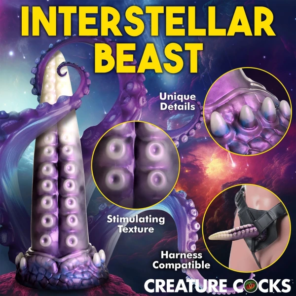 Astropus Tentacle 8.75" Silicone Suction Cup Dildo By Creature Cocks