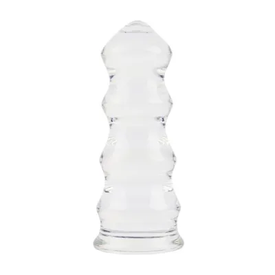 Lucent Large Pagoda Glass Butt Plug