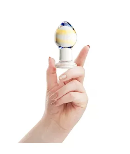Lucent Prima Glass Butt Plug - Clear - 3.5 Inch — image 7 of 7