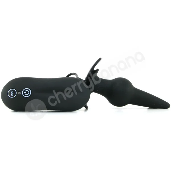 Tinglers II Black Vibrating Butt Plug