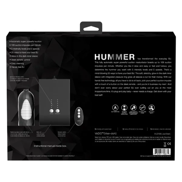 Hummer Remote Operated Ultimate BJ Machine