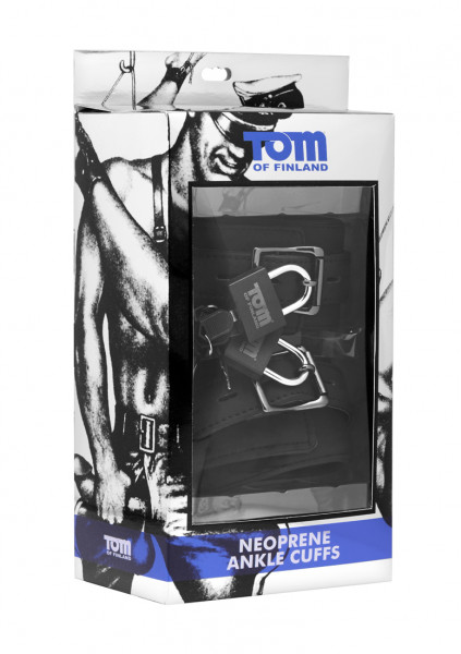 Neoprene Ankle Cuffs with Lock - BDSM Handcuffs