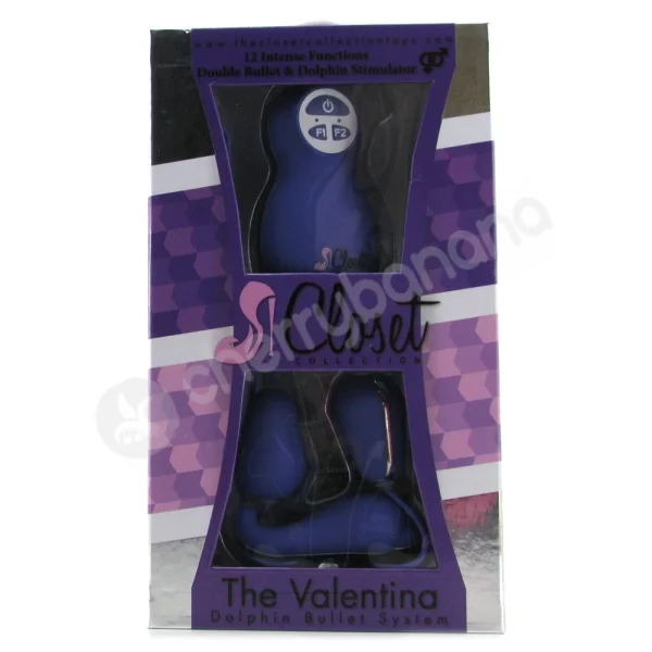 The Valentina Purple Dolphin Bullet Vibrator System