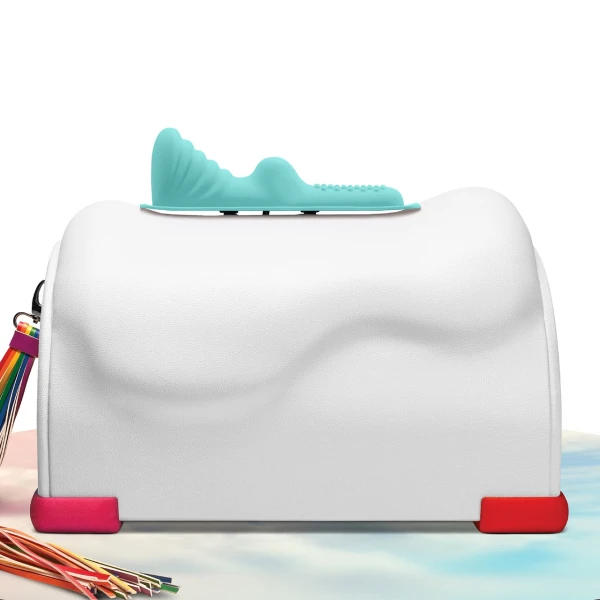 The Unicorn Mystical Waterfall Silicone Clitoral & Perianal Stimulation Attachment - Green