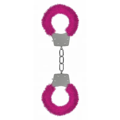 Pleasure Handcuffs Furry Pink Pink
