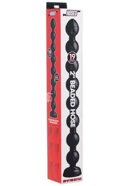 Hosed 19" Beaded Thick Anal Snake