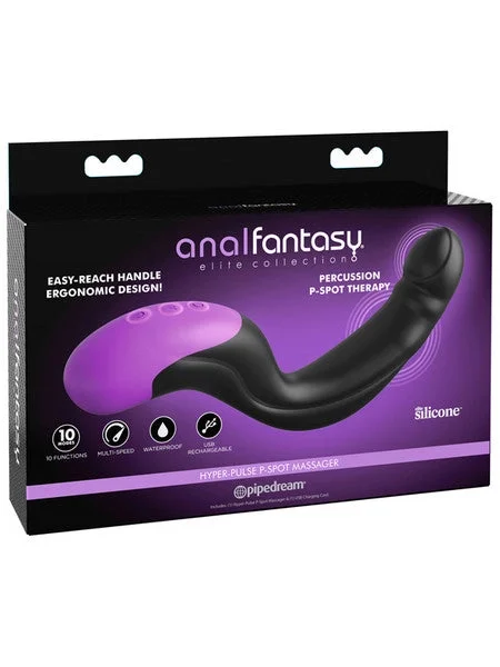 Anal Fantasy Elite Hyper-Pulse P-Spot Massager -  Black