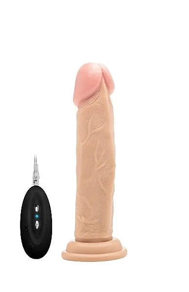 Vibrating Realistic Cock - 8" - Skin