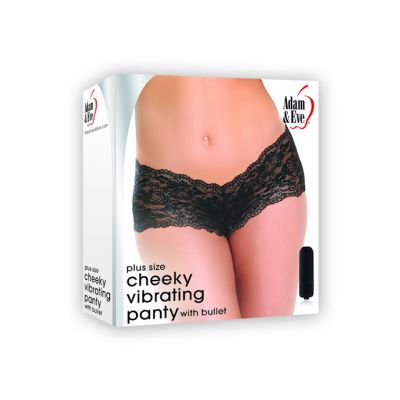 Adam Eves Cheeky Vibrating Panty Plus Size Black