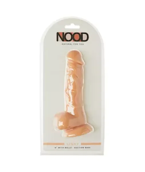 Nood 6 Inch Realskin Dildo - Flesh - 6 Inch — image 5 of 6