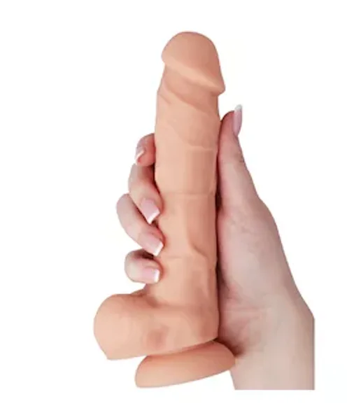 Nood 7 Inch Realskin Dildo - Flesh - 7 Inch — image 17 of 25