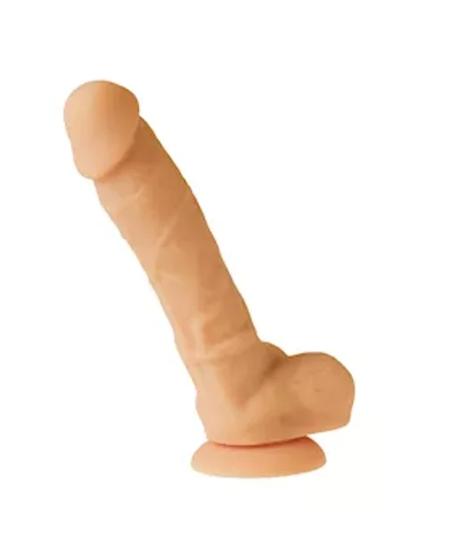 Nood 8 Inch Realskin Dildo - Flesh - 8 Inch — image 3 of 4