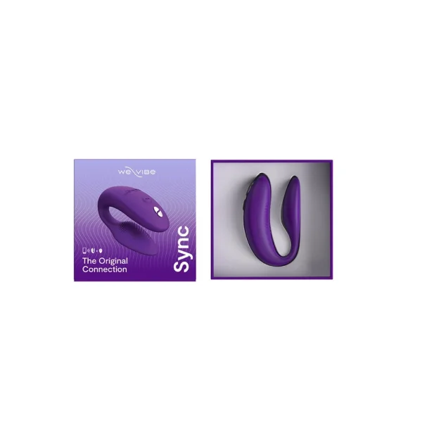 We-Vibe Sync Rechargeable Silicone Remote & App Controlled Couples Vibrator - Purple