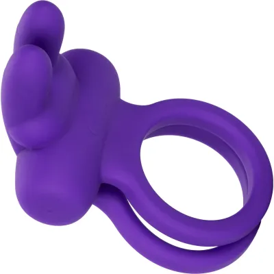 Silicone Rechargeable Rockin Rabbit Vibrating Cock Ring By CalExotic