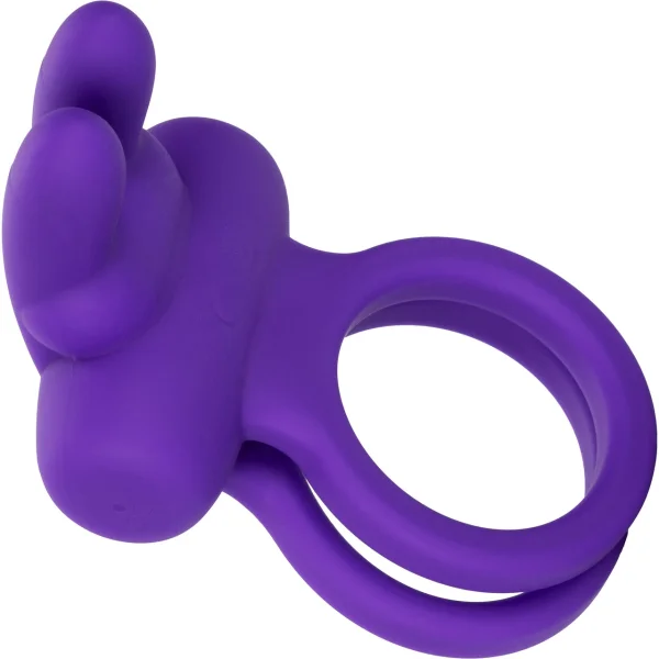 Silicone Rechargeable Rockin Rabbit Vibrating Cock Ring By CalExotic