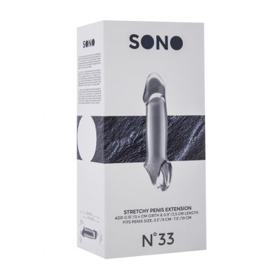 No 33 Stretchy Penis Extension Translucent Penis Sleeve