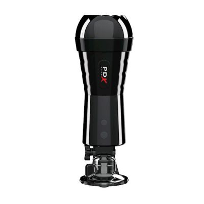 Pdx Elite cock Compressor Vibrating Stroker Black