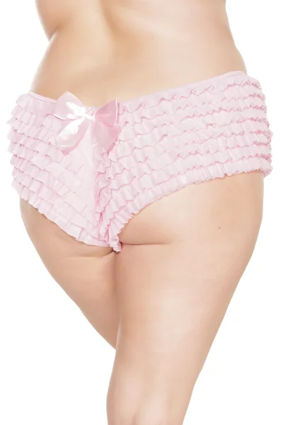 Plus Size Ruffle Booty Short