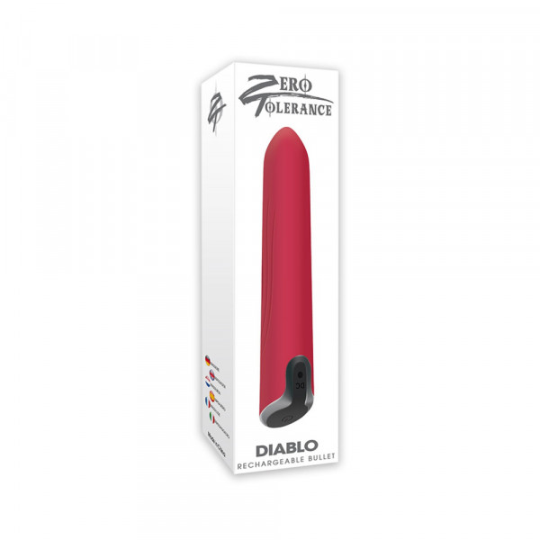Diablo Rechargeable Bullet Vibrator Red