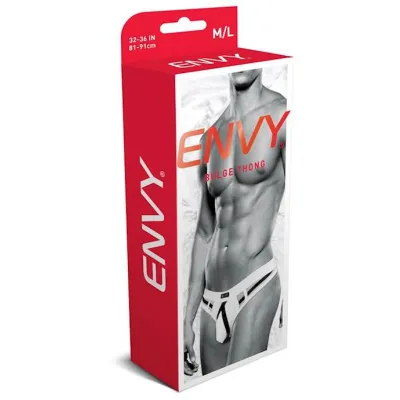 Envy Bulge Thong White M l Bx